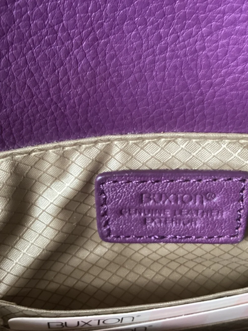 Buxton The Madison Tote Purple Leather Brief/Laptop Case Handbag💜🦋💜